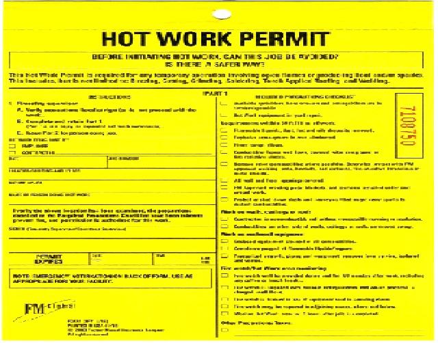 Hot Work Permit