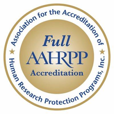 Full Accreditation Seal from AAHRPP